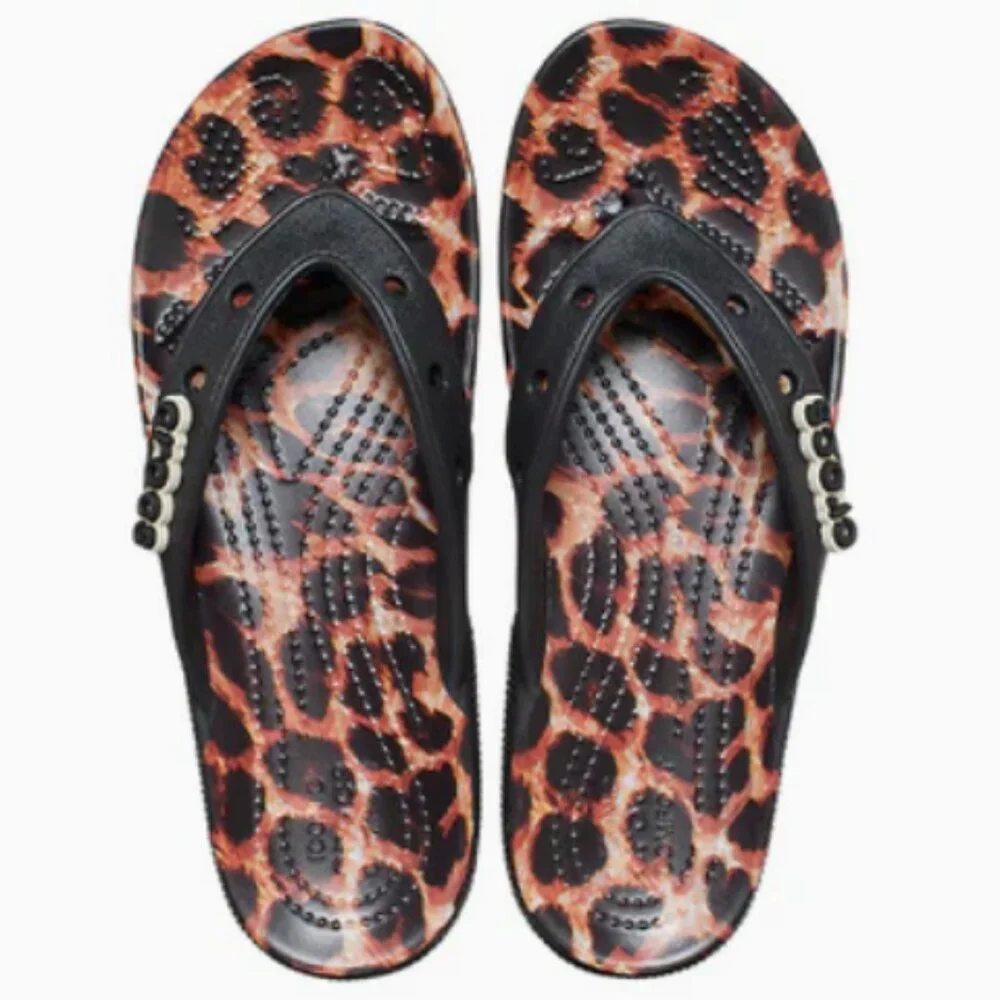 Crocs Classic Animal Remix Iconic Comfort Flip Flops